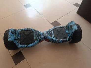 hoverboard qiymeti bakida: Korpus: Mavi-kamuflyaj dizaynlı, möhkəm plastik gövdə, ortada işıq — 1