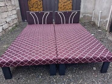 şəxsi əşya: Təzə çarpayılar. 1 nəfərlik çarpayılar 60manat. 2 nəfərlik taxt — 2