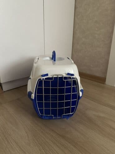 pişik evləri: Heyvan daşıma çantası/konteyneri - Rəng: ağ-göy - Material: möhkəm — 1