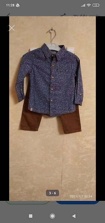 Uşaq geyimi və ayaqqabıları: Oğlan uşaqları üçün iki hissəli dəst - Köynək: The Silversun Baby — 2