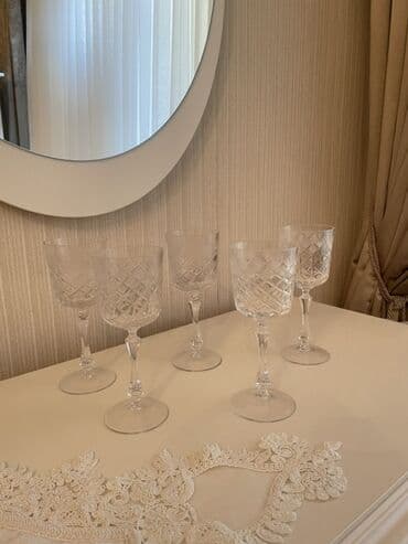 Qaşıqlar: Qədəhlər, Xrustal, 18 ədədli dəst — 5