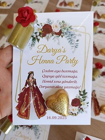 giyim: Xınayaxdı mərasimləri üçün aksesuarlar. Paylama konfetlərin — 7
