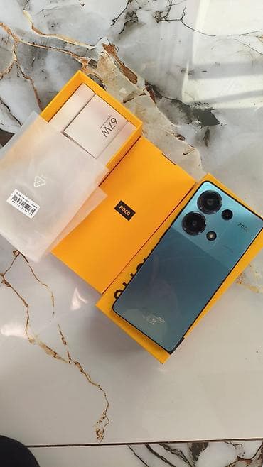 telefon android: Poco M6 Pro, 256 GB, rəng - Mavi, Barmaq izi — 2