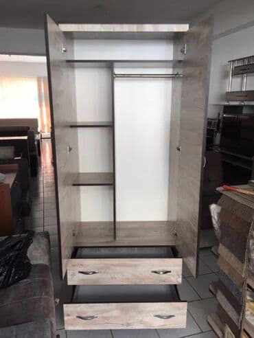 Divan və kreslo dəstləri: Açılan, 2 qapılı Düz dolab, Qarderob, paltar dolabı — 3