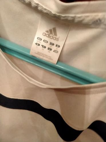 Futbolka, Adidas, L, rəng - Ağ — 2