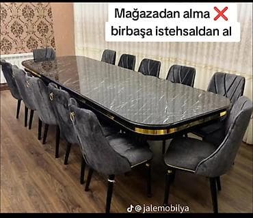 Qonaq otağı üçün, Yeni, Açılmayan, Oval masa