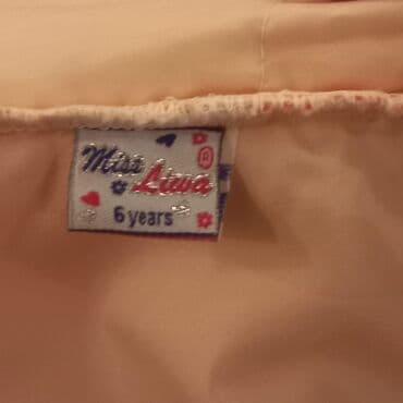 qizlar ucun ketalar: Brend: Mini Diva Ölçü: 6-8 yaş Uşaq üçün şaftalı rəngində zərif — 2