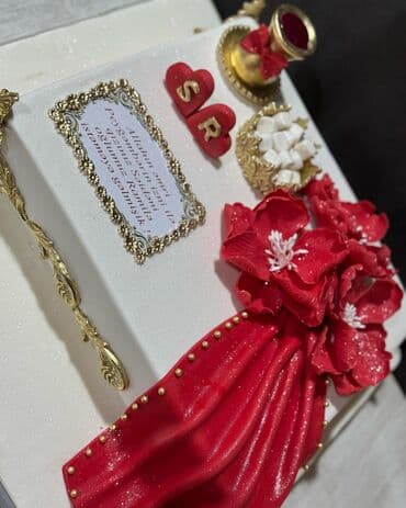 3D panellər: Müxtəlif zövqlərə uyğun fərdi tort dizaynları - Toy, yubiley, ad günü — 6