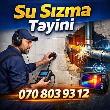 su sızmasının tapılması: Su sızmasının dəqiq təyini (su sizma teyini) Təsvir: - Divar, döşəmə — 1
