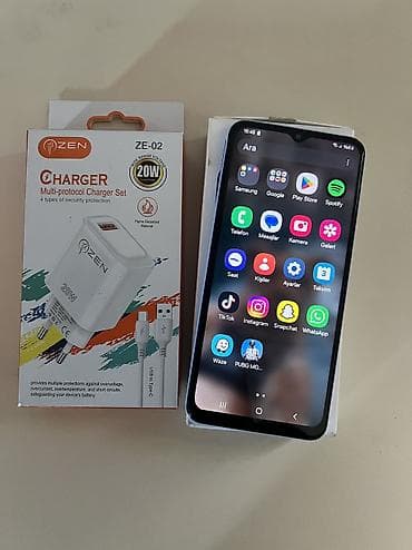 samsung tab e: Samsung Galaxy A13, 64 GB, rəng - Göy, Barmaq izi, Face ID — 3