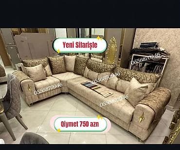 qazon tumu: Künc divan, Qonaq otağı üçün, Parça, Bazalı, Açılan, Kitab — 3