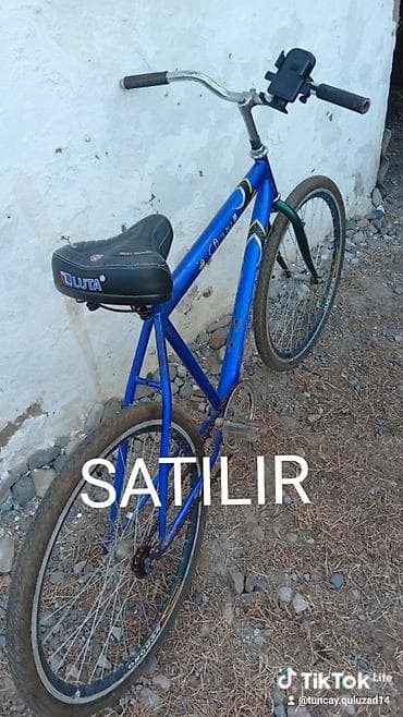 velosiped şini: Şəhər/əsas yollarda gündəlik sürüş üçün velosiped - Rəng: mavi - — 1