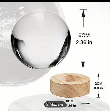 gece isiqlari: LED işıqlı Günəş sistemi kristal kürə - Dizayn: 3D lazerlə oyulmuş — 2