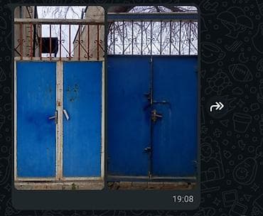 Dəmir Həyət darvazası, rəng - Göy, Kredit yoxdur