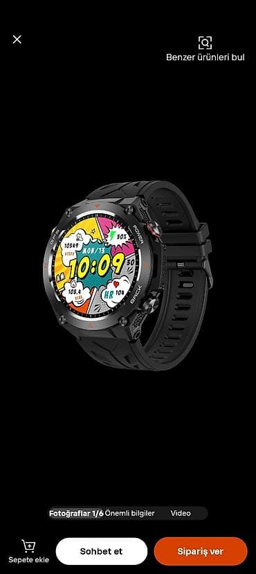 kontakt home iphone 5s: Açıq hava və idman üçün ağıllı saat - 1.45 düym HD ekran (412x412 — 7