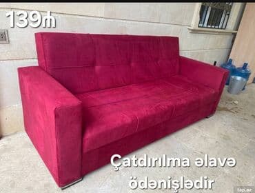 2ci əl divan kreslo: Divan, Yeni, Açılan, Bazalı, Parça, Ödənişli çatdırılma — 13