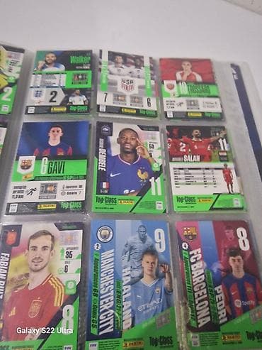 tar: Panini Top Class futbol kolleksiya kartları – albom səhifələrində — 2