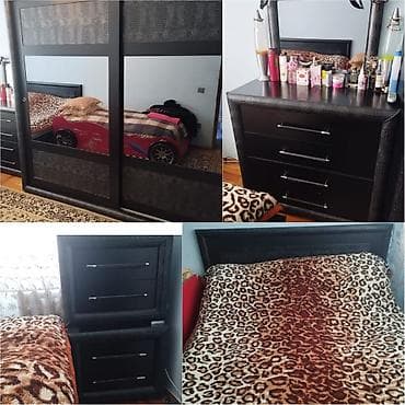 şkaf ucuz: İkinəfərlik çarpayı, Dolab, Termo, 2 tumba, İşlənmiş — 1