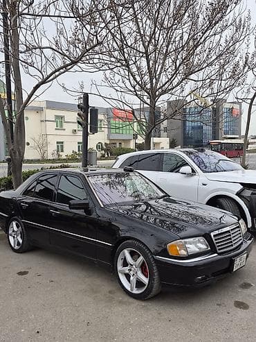 mercedes e 240 2004: Mercedes-Benz S-Class sedan (W140 kuzov) – qara rəngli, tam ölçülü — 2