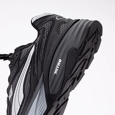 krosofka: Puma kişi/kadın idman ayaqqabısı – qara/boz - Model: qalın altlı — 7