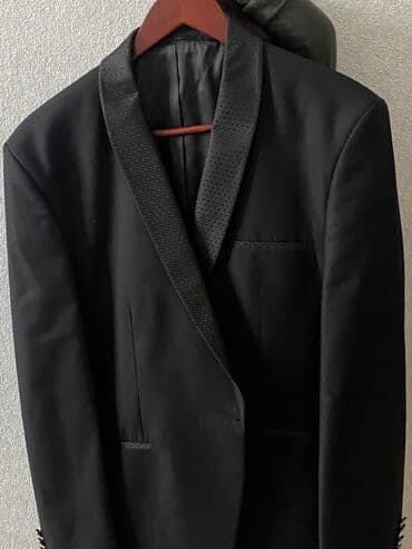 kişi ucun klassik qara kostyum: Bir defe geyinilib.XL olcudu — 3