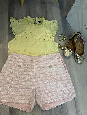 - Bluz Vera Moda markasi :Açıq sarı rəngdə, pambıq krujeva (broderiya) — 1