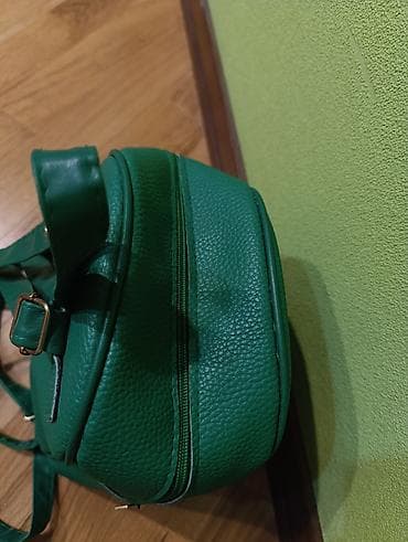 Туристические рюкзаки: Мини рюкзак GUESS ручная работа цвет:зеленый — 4