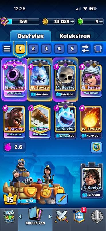 AKTİV oynadığım Clash royale Hesabıdır QIYMET deyismir oz deyerinden