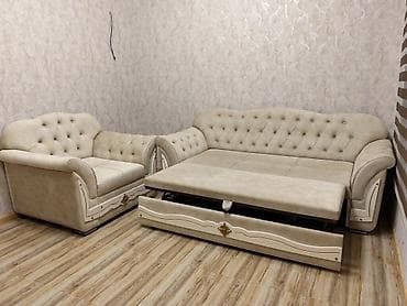 classic mebel: İşlənmiş, Klassik divan, Divan, Bazasız, Açılan — 2