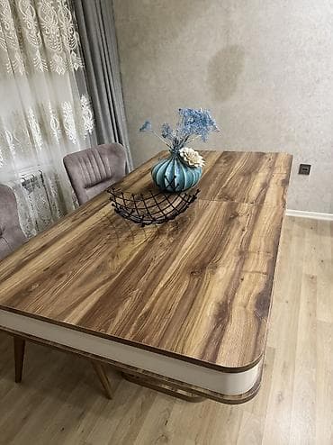 parca stul: Qonaq masası, Açılmayan, Taxta, Dördbucaq masa — 6