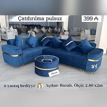 Künc divanlar Yeni və sifarişlə Qiymət: 399₼ ✔️ Ölçü: 2m80smx2m Rəng — 3