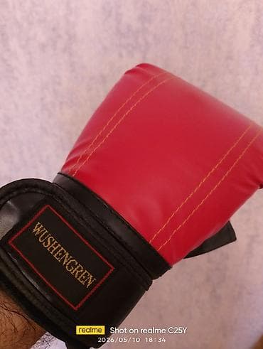 Məhsul: WUSHENGREN boks əlcəkləri.Wotsap. - Rəng: qırmızı-qara - — 1