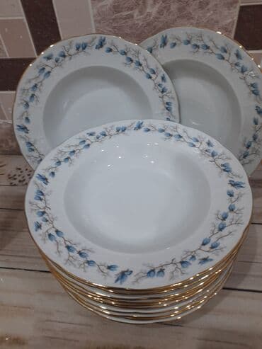 semra qab. qacaq instagram: Boşqablar, 6 ədədli dəst, rəng - Ağ, Farfor, Çexiya — 2