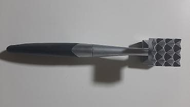 İkiüzlü ət döyən çəkic - Material: dözümlü metal başlıq, sürüşməyən — 1