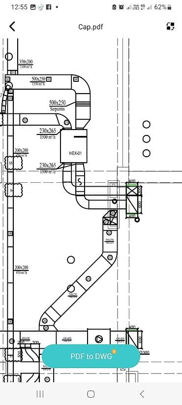 Xidmət: PDF layihə fayllarının DWG (AutoCAD) formatına çevrilməsi — 2