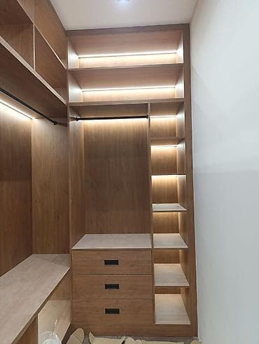 Modul tipli bu paltar otağı/qar-drob sistemi funksional planlama və