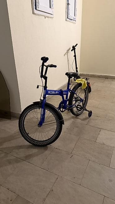 balaca velosiped: Uşaq velosipedi – STELS markalı, mavi rəng. Xüsusiyyətlər: - Təkər — 1