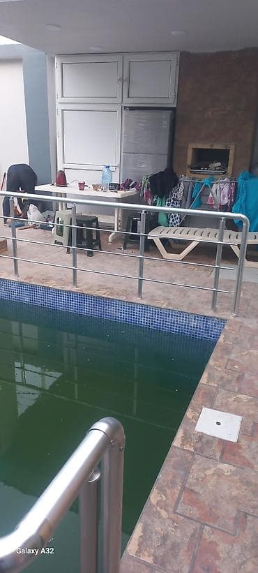 бассейн tikilmesi: Балконная перила, Нержавейка — 2