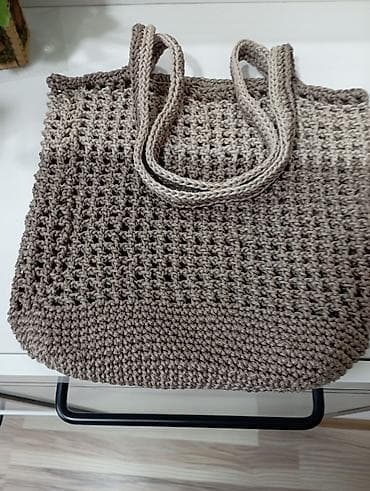 Çantalar: Toxunma torba çanta - Material: qalın, möhkəm iplikdən əl toxuması - — 2