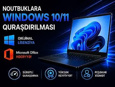 Noutbuk və kompüter təmiri: Noutbuklara Windows 10/11 əməliyyat sisteminin quraşdırılması — 1