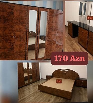İkinəfərlik çarpayı, Termo, Dolab, 2 tumba, İşlənmiş