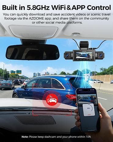 video reqstrator: Videoqeydiyyatçı Azdome M350 AZDOME M350 – 4 Kanallı 360° Avtomobil — 5