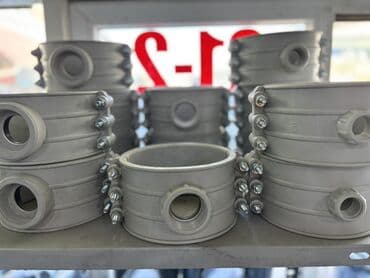 tikinti material: Qara rəngdə, boruların birləşdirilməsi üçün istifadə olunan plastik — 6