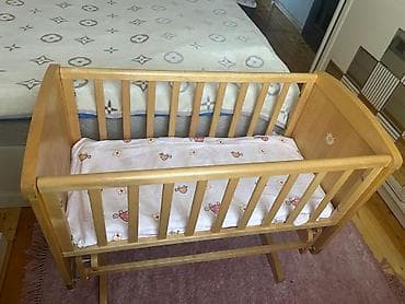 usaq doseyi: Oğlan və qız üçün, İşlənmiş, Dördbucaq, Beşik, Matras ilə, Yellənmə mexanizm ilə — 2