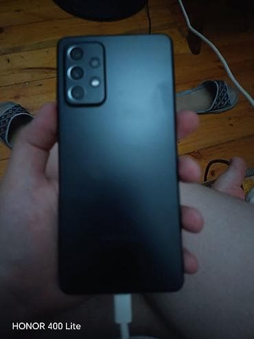 samsung fold 4: Samsung Galaxy A52, rəng - Qara, Barmaq izi — 1