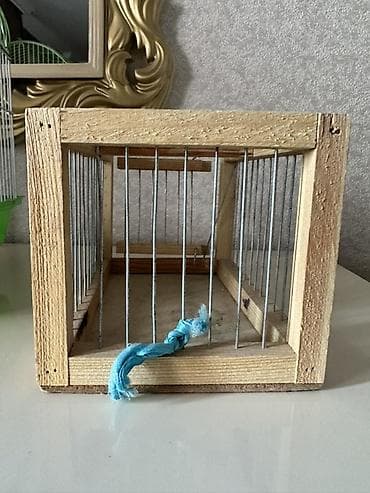 Balıqlar: Quş qəfəsləri və aksesuar dəsti Tərkib: - 2 ədəd metal telli, plastik — 4