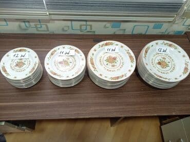 Qab-qacaq və mətbəx ləvazimatlarının alışı: Nahar dəsti, rəng - Ağ, Farfor, 12 nəfərlik, Yaponiya — 10