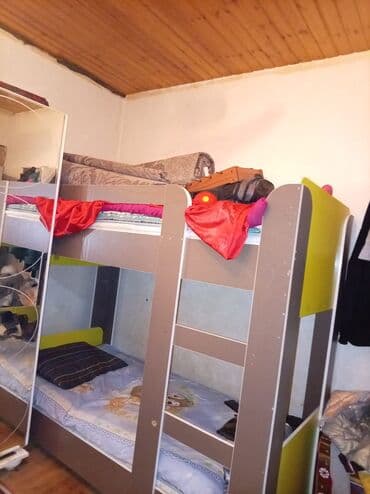 Oğlan və qız üçün, Çarpayı, Matras ilə, Siyirməsiz, Laminat