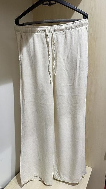 stradivarius xs: Şalvar, Stradivarius, L, rəng - Bej — 2