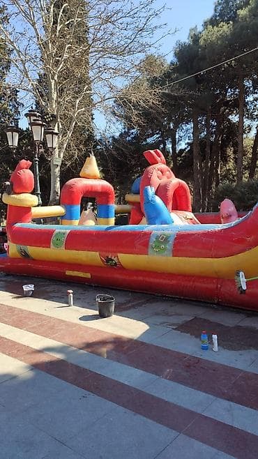 batutlar: Şişmə uşaq attraksionu – Angry Birds temalı - Böyük ölçülü, çoxrəngli — 5